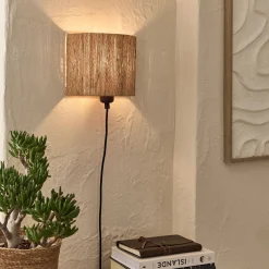 Abat-Jour Naturel*alinea Abat-jour applique en jute H20cm - Naturel