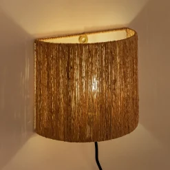 Abat-Jour Naturel*alinea Abat-jour applique en jute H20cm - Naturel