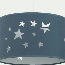 Lampe Chambre Enfant|Commode Enfant*alinea Abat-jour avec découpe motif constellation d35cm - figuerolles Bleu