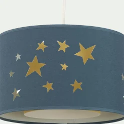 Lampe Chambre Enfant|Commode Enfant*alinea Abat-jour avec découpe motif constellation d35cm - figuerolles Bleu