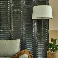 Abat-Jour Suspension|Suspension Non-Électrifiée*alinea Abat-jour conique en tissu D45cm - Blanc