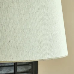 Abat-Jour Suspension|Suspension Non-Électrifiée*alinea Abat-jour conique en tissu D45cm - Blanc