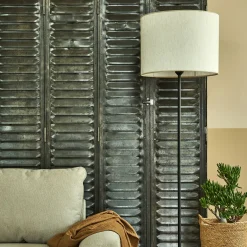 Abat-Jour Suspension|Suspension Non-Électrifiée*alinea Abat-jour conique en tissu D40cm - Blanc