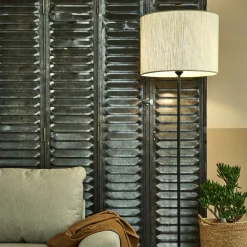 Abat-Jour Suspension|Suspension Non-Électrifiée*alinea Abat-jour conique en tissu D40cm - Blanc