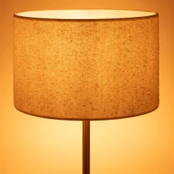 Abat-Jour Lampe*alinea Abat-jour cylindrique en bouclette D32cm - Blanc