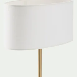 Abat-Jour Lampe*alinea Abat-jour cylindrique en coton D32cm - Blanc