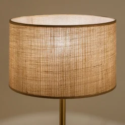 Abat-Jour Lampe|Abat-Jour Suspension*alinea Abat-jour cylindrique en cotonette D28cm - Beige