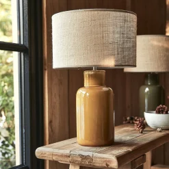 Abat-Jour Lampe|Abat-Jour Suspension*alinea Abat-jour cylindrique en cotonette D28cm - Beige