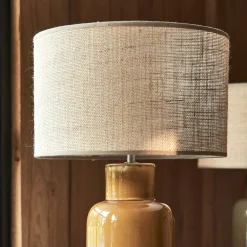 Abat-Jour Lampe|Abat-Jour Suspension*alinea Abat-jour cylindrique en cotonette D28cm - Beige