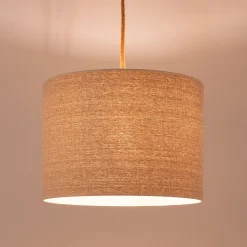 Abat-Jour Lampe*alinea Abat-jour cylindrique en coton D40xH30cm - Naturel