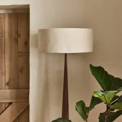 Abat-Jour Lampe|Abat-Jour Suspension*alinea Abat-jour cylindrique en coton D50cm - écru Blanc