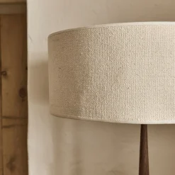 Abat-Jour Lampe|Abat-Jour Suspension*alinea Abat-jour cylindrique en coton D50cm - écru Blanc