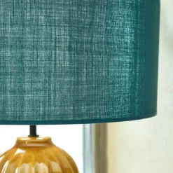 Lustre De Salle À Manger|Lustre*alinea Abat-jour cylindrique en coton D40cm - figuerolles Bleu