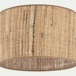 Abat-Jour Suspension|Suspension Non-Électrifiée*alinea Abat-jour cylindrique en fibres de bananier D32cm - Naturel