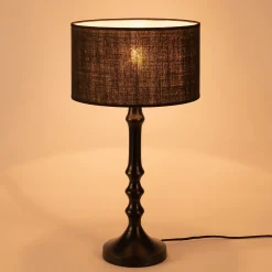 Abat-Jour Lampe|Abat-Jour Naturel*alinea Abat-jour cylindrique en jute D32cm - Noir