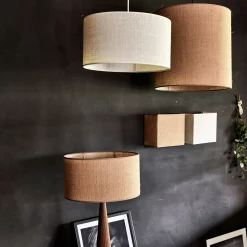 Abat-Jour Suspension|Abat-Jour Naturel*alinea Abat-jour cylindrique en jute D35cm - Blanc