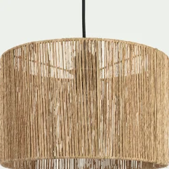 Suspension Naturelle|Suspension Non-Électrifiée*alinea Abat-jour cylindrique en jute D32cm - Naturel
