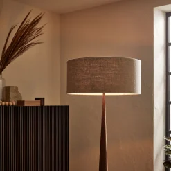 Abat-Jour Lampe|Abat-Jour Suspension*alinea Abat-jour cylindrique en lin D55cm - Naturel