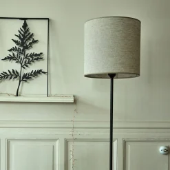 Abat-Jour Lampe|Abat-Jour Suspension*alinea Abat-jour cylindrique en lin D32cm - clair Gris