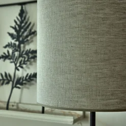 Abat-Jour Lampe|Abat-Jour Suspension*alinea Abat-jour cylindrique en lin D32cm - clair Gris