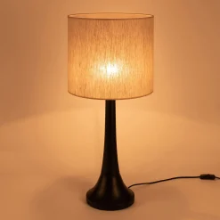 Abat-Jour Lampe|Abat-Jour Suspension*alinea Abat-jour cylindrique en lin D32cm - clair Gris