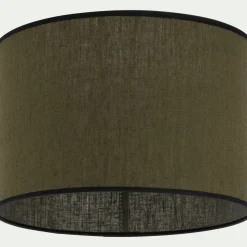 Abat-Jour Lampe|Abat-Jour Naturel*alinea Abat-jour cylindrique en lin D32cm - Vert