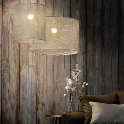 Lustre De Salle À Manger|Lustre*alinea Abat-jour cylindrique en lin D60cm - Beige