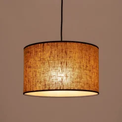 Abat-Jour Lampe|Abat-Jour Naturel*alinea Abat-jour cylindrique en lin D32cm - miel Jaune