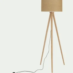 Abat-Jour Lampe*alinea Abat-jour cylindrique en papier tressé D50cm - Naturel