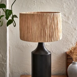 Abat-Jour Lampe|Abat-Jour Naturel*alinea Abat-jour cylindrique en raphia D32cm - Naturel