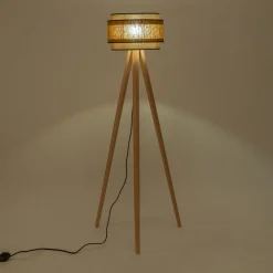 Abat-Jour Suspension|Suspension Non-Électrifiée*alinea Abat-jour cylindrique en tissu D38cm - miel Jaune