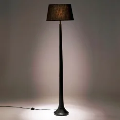 Abat-Jour Lampe*alinea Abat-jour tambour en coton - D45cm Noir