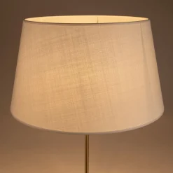 Abat-Jour Lampe*alinea Abat-jour tambour en coton D45cm - capelan Blanc