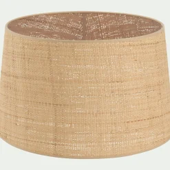 Abat-Jour Lampe*alinea Abat-jour tambour en raphia D45cm - Naturel