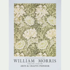 Toile, Tableau Et Affiche*alinea Affiche chrysanthèmes 50x70cm - vert garrigue