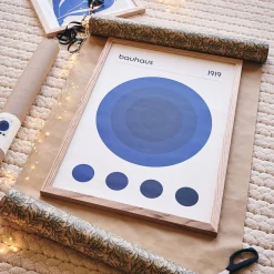 Toile, Tableau Et Affiche*alinea Affiche œil grec 50x70cm - santorin Bleu