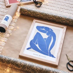 Toile, Tableau Et Affiche*alinea Affiche silhouette 30x40cm - Bleu