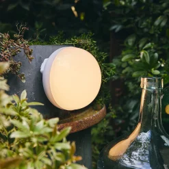 Luminaire Exterieur|Lampe Et Lampadaire D'Extérieur*alinea Ampoule d'extérieur rechargeable H12xD11cm - Blanc