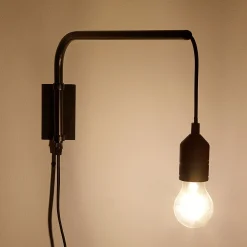 Applique Murale*alinea Applique murale en acier - L42cm Noir