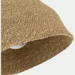 Applique Murale|Suspension Naturelle*alinea Applique murale électrifiée en métal et jonc de mer H72cm - Doré