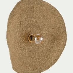 Applique Murale*alinea Applique murale électrifiée en jonc de mer D61cm - Naturel