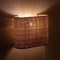 Applique Murale*alinea Applique non électrifiée en rabane l25cm - Naturel