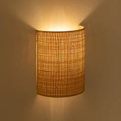 Applique Murale*alinea Applique non électrifiée en rabane D20cm - Naturel