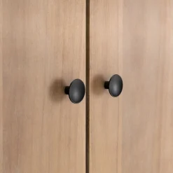 Armoire*alinea Armoire 4 portes et 2 tiroirs en acacia massif l190xh220cm - Bois clair