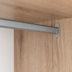 Dressing|Armoire*alinea Armoire dressing avec 2 portes coulissantes en bois effet chêne H235cm - Blanc