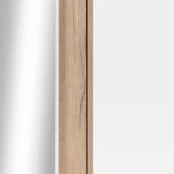 Dressing*alinea Armoire dressing d'angle avec 1 porte en bois effet chêne - H235xL96cm Blanc