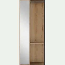 Dressing|Armoire*alinea Armoire ouverte avec miroir H210cm - Bois clair