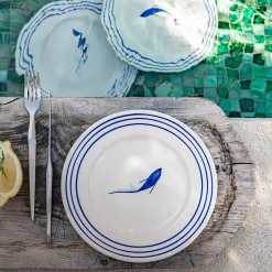 Assiette*alinea Assiette à dessert en faïence avec motif D22cm - Blanc