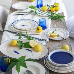 Assiette*alinea Assiette à dessert en faïence D20,5cm - Bleu