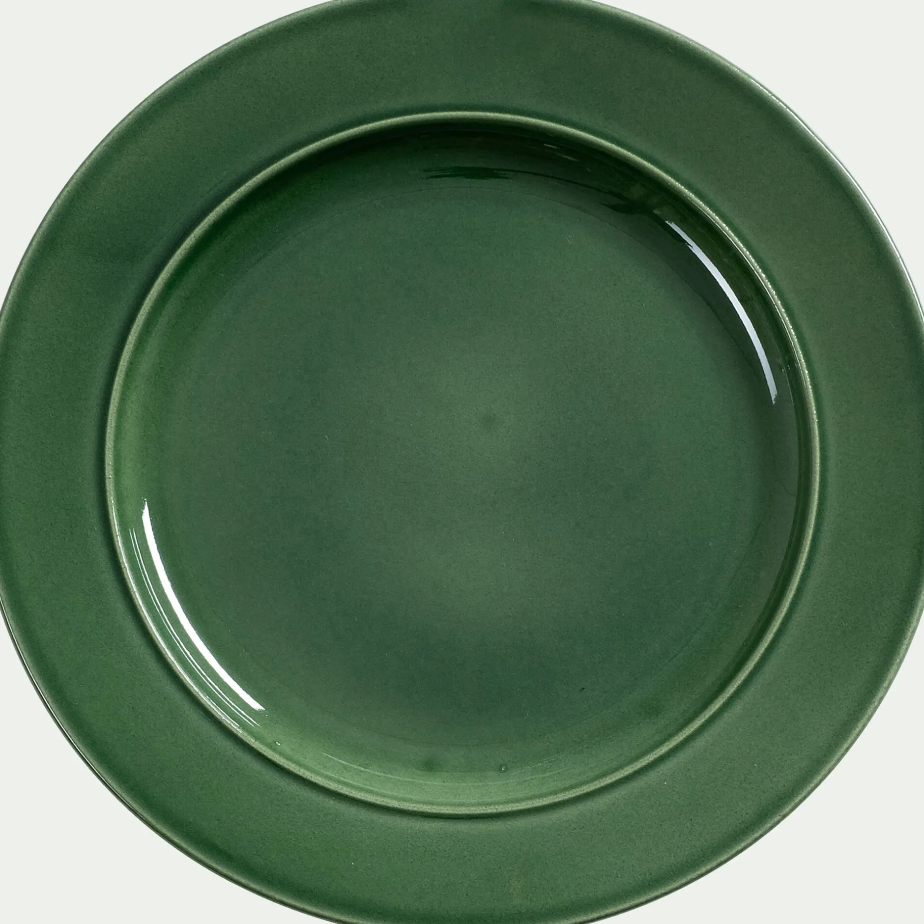 Assiette*alinea Assiette à dessert en grès D24cm - avocado Vert